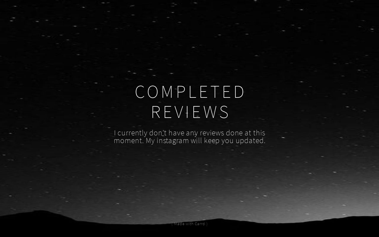 Carrd profile picture for @reviewed